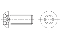 Hexalobular socket button head screws (6 lobe)